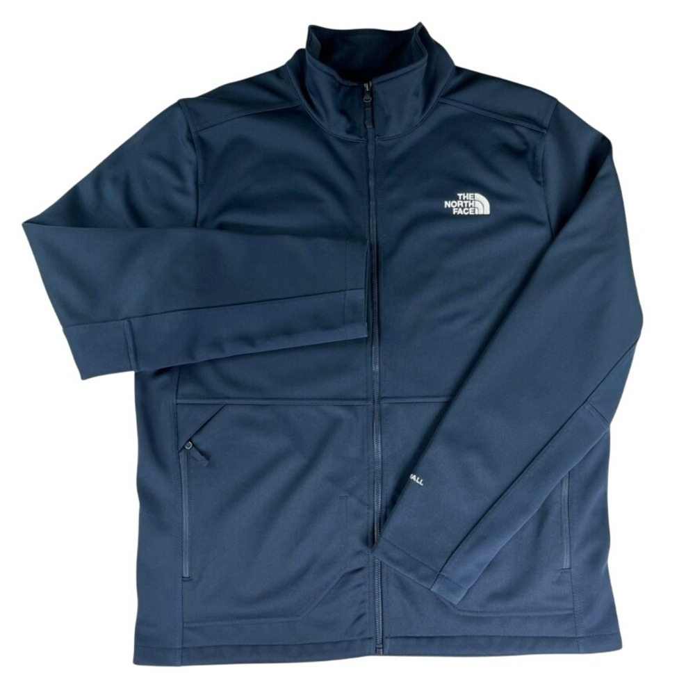 The North Face WindWall Softshell Jacket Mens L Blue Full Zip Fleece Outdoor